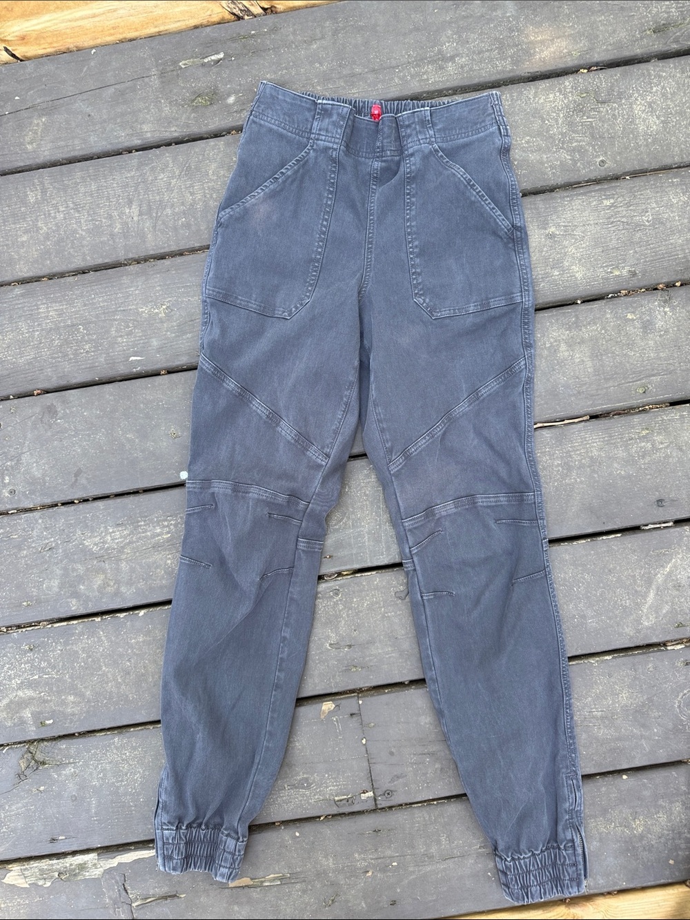 SPANX Black Elastic Waist Pants - Small